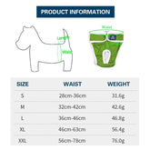 KUTKUT Reusable Pet Cotton Physiological Pant| Washable Sanitary Pet Diaper| Adjustable Menstruation Underwear for Female Dog (Green)-Diapers-kutkutstyle